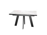 Стол DikLine SKM140 Керамика Italian Grey (глянец серый)/опоры ч распродажа