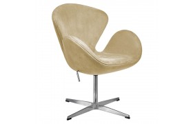 Кресло SWAN STYLE CHAIR карамельный, искусственная замша