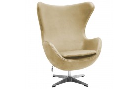 Кресло EGG STYLE CHAIR карамельный, искусственная замша