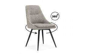 Стул Avian вращающийся светло-серый / черный на металлокаркасе