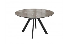 Кухонный стол DikLine SKC120 d1200 Керамика Tundra Gris (темно-серый супе