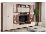 Гостиная Аллегро ЛДСП Вариант 4 + шкаф (Венге / Белфорт) распродажа