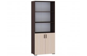 Стеллаж к столу венге/дуб молочный