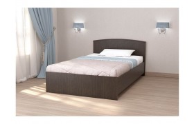 Кровать арт.032, низкий щиток, 140 (Венге)