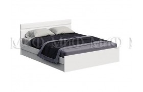 Двуспальная кровать Нэнси New МДФ 160 (Белый глянец / Сонома)