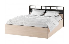 Кровать Эрика 160+настил ДСП, венге/дуб молочный