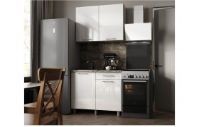 Кухня гарнитур Танго 1,0м Белый