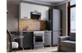 Кухня гарнитур Григгс с окапом 1,6м камень /тем