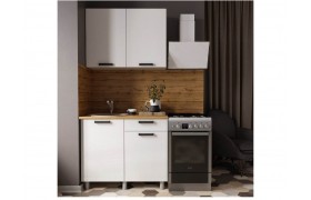 Кухня гарнитур Осло 1,0м Карбон форфор