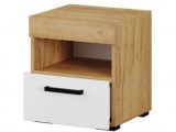 Адель тумба прикроватная дуб крафт золотой/белый недорого