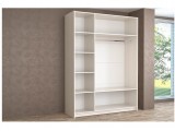 Шкаф-купе Иннэс-5 1400 Ф1/Ф2, Белый глянец/Бодега белая распродажа
