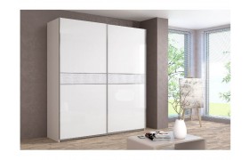 Шкаф-купе Иннэс-5 2000 Ф3/ Белый глянец