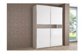 Шкаф-купе Иннэс-5 1400 Ф4/ Белый глянец