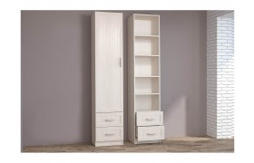 Шкаф Иннэс-6 Рамка Пенал Ств./Ящики (Бодега белая)