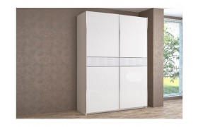 Шкаф-купе Иннэс-5 1400 Ф3/ Белый глянец/Бодега