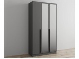 Шкаф Мадрид 1200 с зеркалом графит серый недорого