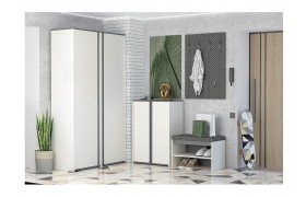 Прихожая Модульная Иннэс 12 Набор 2 (Графит / Миндаль)