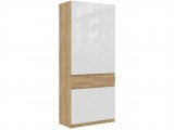 Модульная прихожая Бостон МДФ, крафт золотой/белый глянец (Дуб К купить
