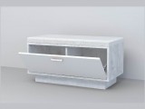 Эго Обувница ОБ-1 ПД (Глянец Белый/Бетон Светлый) недорого
