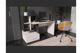 Стол компьютерный №8 (Венге / Сандал светлый)