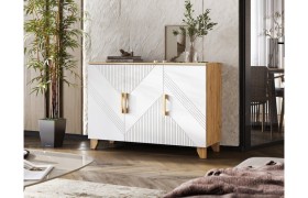 Комод Ирис 1200 браш вайт/дуб крафт