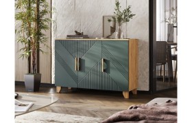 Комод Ирис 1200 браш мени грин/дуб крафт