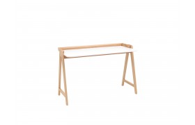 Письменный стол STOOL GROUP Pyramid 118*53 Белый/Светлое дерево