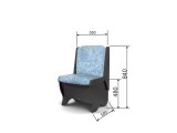 Кухонный набор скамья Лотос 550 + 550 + Стол СКР-1 + табурет Тюл распродажа