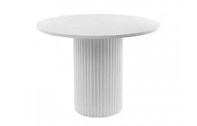 Кухонный стол Барел 110 белый / деревянный