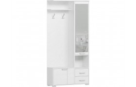 Шкаф Домино А с зеркалом (Белый)