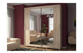 Шкаф-купе Комфорт 12 Прайм с прямыми зеркалами 200 ()