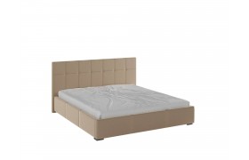 Двуспальная кровать Рио интерьерная 180 бежевый квадрат, ПМ