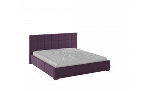 Двуспальная кровать Рио интерьерная 180 винный квадрат, ортопед
