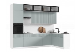 Кухонный гарнитур Оливия NEW 3,0х1,8м Шарли Бриз