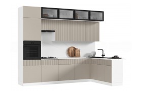 Кухня Оливия NEW 3,0х1,8м Шарли Мокко