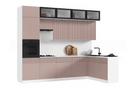 Кухня Оливия NEW 3,0х1,8м Шарли пинк