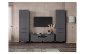 Комплектующие Иадама графит / софт 8 Готовая гостиная