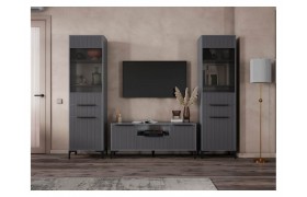 Комплектующие Иадама графит / софт 4 Готовая гостиная