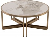 Стол журнальный STOOL GROUP Алиада 90*90 Светлая керамика/шампан от производителя
