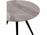 Стол обеденный Ники круглый керамика 800 Italian light grey распродажа