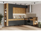 Кухня Техно-5 3,2*2,24м (Крафт/Графит софт NEW, Дуб Крафт (Касти купить