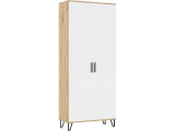 Флэш Прихожая Шкаф (Браш Вайт, Дуб Крафт) недорого