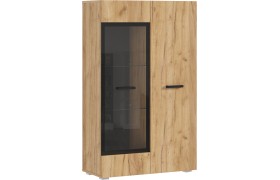 Шкаф Нэнси NEW стекло ЛДСП, Дуб Крафт
