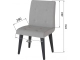 Стул Лилу светло-серый купить
