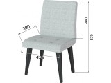 Стул Лилу серебро купить