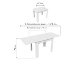 Промо Тип 3 белый / дуб сонома светлый Стол деревянный купить