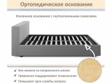 Мягкая кровать Skandi 1600 черная с подъемным механизмом от производителя