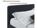 Мягкая кровать Erika 1600 черная с подъемным механизмом от производителя