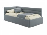 Мягкая кровать-тахта Aura 900 серая с подъемным механизмом недорого