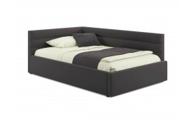 Тахта Мягкая кровать-Aura 1200 шоколад с подъемным механизмом